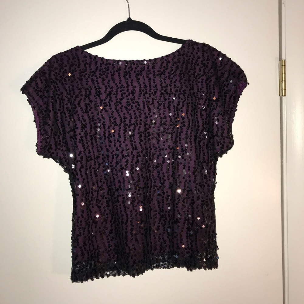 Women’s Purple and black blouse - Picture 2 of 2